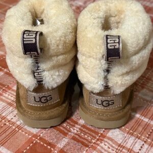 UGG Kids' Brown and Cream Cozy Boots